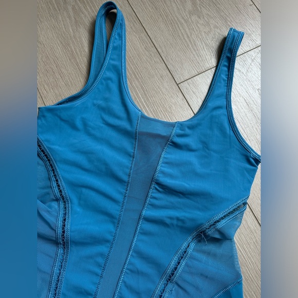 ADIDAS STELLA MCCARTNEY Sport Mesh Tank Top Blue XS PRELOVED - Picture 2 of 9
